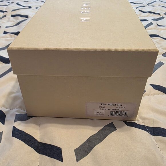 M. Gemi Mirabella Leather Loafers in Stone Size 35.5 BNIB - Picture 3 of 13